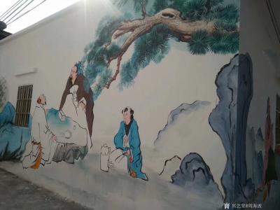 周海波日记-历尽数月的最美乡村终于尘埃落定！
专心做好墙上艺术！
感恩艰苦奋战的前线的美【图2】