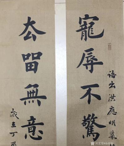 孙仲阳日记-楷书作品书友订件
宠辱不惊闲看庭前花开花落，去留无意漫随天外云卷云舒
尺寸：【图1】