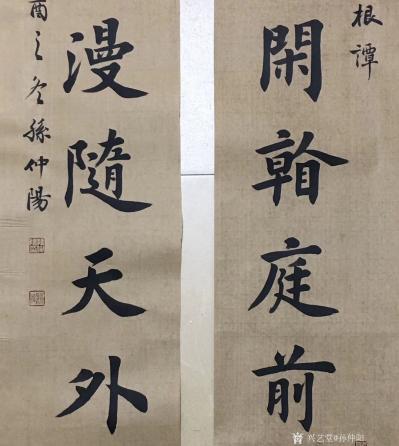 孙仲阳日记-楷书作品书友订件
宠辱不惊闲看庭前花开花落，去留无意漫随天外云卷云舒
尺寸：【图4】