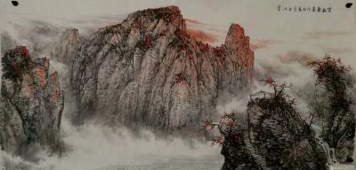 于立江日记-国画山水新作《溪山春早》《紫气东来》《溪山烟雨》。
于立江【图3】