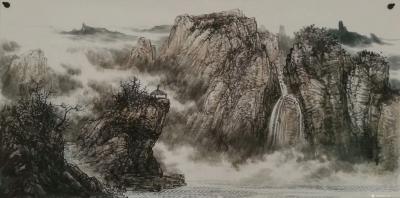 于立江日记-国画山水新作《溪山春早》《紫气东来》《溪山烟雨》。
于立江【图4】