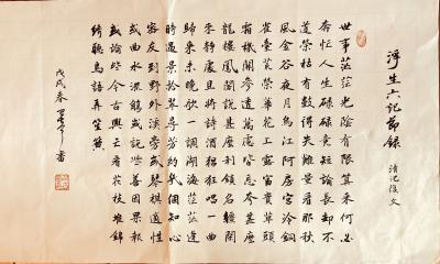 巴古宁日记-小楷习作【图1】