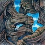 刘应雄日志-刘应雄美國之旅中国画作品（二）------羚羊谷的旋律。美國【图2】