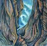 刘应雄日志-刘应雄美國之旅中国画作品（二）------羚羊谷的旋律。美國【图4】