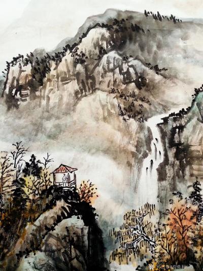 高勇利日记-国画山水《溪亭觀瀑》
四呎三開
69*45cm
高勇利【图3】