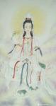 韩梅日志-工笔画《观音》，尺寸四尺整张，
韩梅 画【图1】