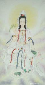 韩梅国画作品《观音》议价