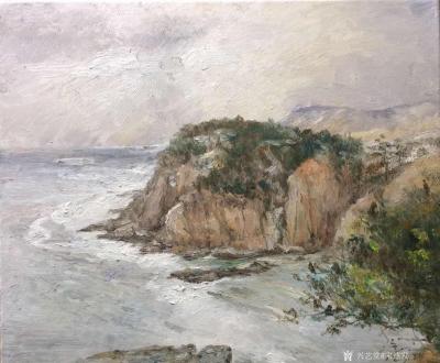宋德发日记-油画写生新作《海岸》，尺寸58*68cm 
宋德发【图1】