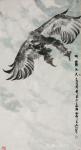 石川日志-国画动物 雄鹰系列作品《雄霸九天》    《鹏程万里》。
【图2】