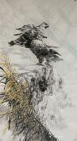 艺术家石川日记:国画动物 雄鹰系列作品《雄霸九天》    《鹏程万里》。
【图3】