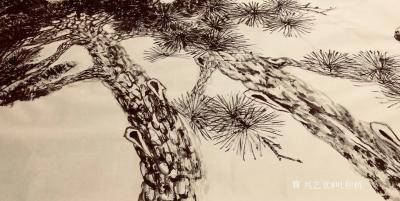 叶仲桥日记-天道酬勤，三十米花鸟画长卷最后一组松鹤到月底就可以完成！
叶仲桥【图2】