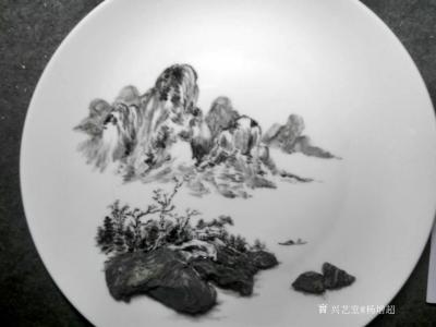 杨增超日记-最近忙于创意设计，今天终于能创作奇石瓷画了，兴奋！杨增超【图2】