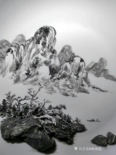 杨增超日记-最近忙于创意设计，今天终于能创作奇石瓷画了，兴奋！杨增超【图3】