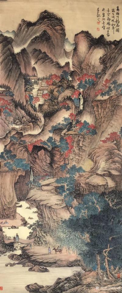 郎祎日记-仿王蒙山水138✖️58，郎祎【图1】