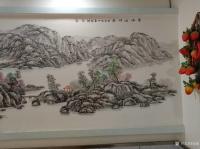 艺术家郑诚日记:为饭店墙壁所绘，昨日相见依然亲切，记忆犹新。郑诚国画作品【图2】