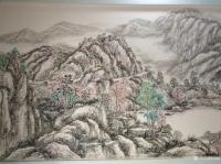 艺术家郑诚日记:为饭店墙壁所绘，昨日相见依然亲切，记忆犹新。郑诚国画作品【图4】