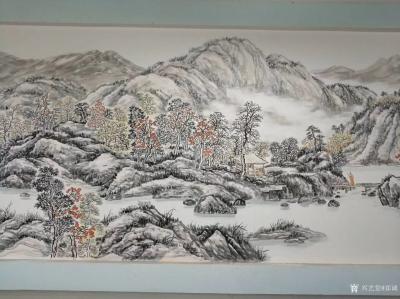 郑诚日记-为饭店墙壁所绘，昨日相见依然亲切，记忆犹新。郑诚国画作品【图6】