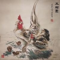 艺术家宁建华日记:四尺斗方献给老师们欣赏指导【图0】