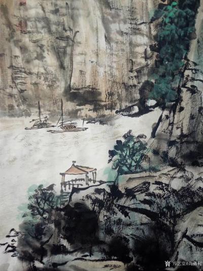 高勇利日记-国画《峽江煙雲》
68*30cm
軟片未裝裱
高勇利【图3】