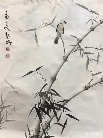 启鹏日记-上节复下节，百枝配万叶。吾自不开花，免撩蜂与蝶。唯有飞来鸟，与尔同林宿
——《【图2】