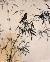 艺术家启鹏日记:上节复下节，百枝配万叶。吾自不开花，免撩蜂与蝶。唯有飞来鸟，【图2】