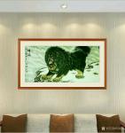 马新荣日志-忠诚卫士雄风，犬系列作品欣赏。
有人问我啥时候买画便宜，我【图1】