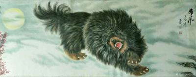 马新荣日记-忠诚卫士雄风，犬系列作品欣赏。
有人问我啥时候买画便宜，我说中午便宜，早晚会涨【图4】