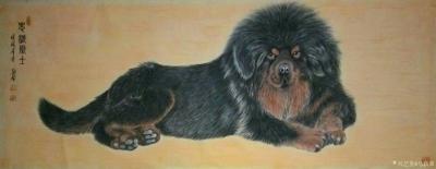 马新荣日记-忠诚卫士雄风，犬系列作品欣赏。
有人问我啥时候买画便宜，我说中午便宜，早晚会涨【图5】