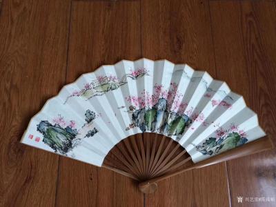 陈锡顺日记-庭院深深深几许……为重庆李先生画折扇，陈锡顺【图1】