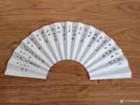 艺术家陈锡顺日记:庭院深深深几许……为重庆李先生画折扇，陈锡顺【图1】