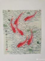 艺术家胡记领日记:《六顺图》寓意连生贵子,鲤鱼跳龙门,和和美美,一路连升,连年【图0】