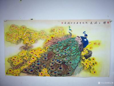 胡记领日记-六尺《锦上添花》，胡记领【图1】