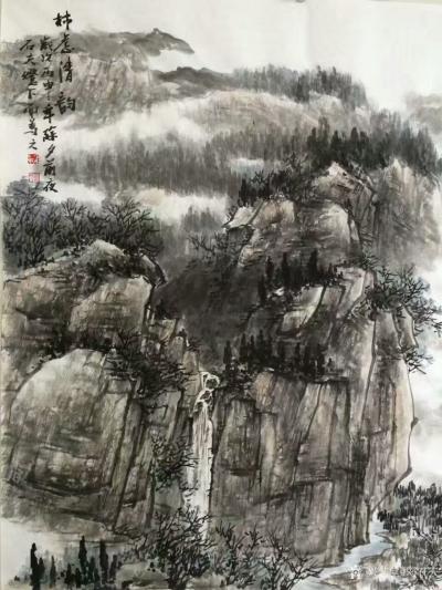 刘石夫日记-国画山水《柿虑清韵》
慎独，自律的最高境界
修身之道，最难是养心，
“慎独【图4】