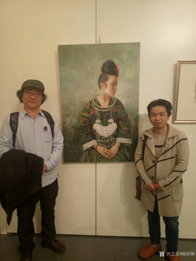杨洪顺荣誉-2018第二届亚洲美术双年展（在香港中央图书馆举行）我的作品《苗女》参展
杨洪【图2】