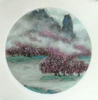 艺术家孙逢春日记:国画小品《春桃带雨浓 》
山桃红花满上头
蜀江春水拍山流【图0】