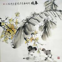 艺术家田光荣日记:四尺斗方《春晓》。田光荣国画【图0】