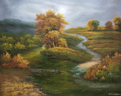 黄联合日记-西画 保真全手工油画作品 
【尺寸】约40cm*60cm 未装裱 
【诚信经【图1】