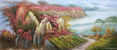 黄联合日记-西画 保真全手工油画作品 
【尺寸】约40cm*60cm 未装裱 
【诚信经【图2】