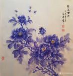 胡宝成日志-国画花鸟类《醉春》《春韵》《紫气东来》，今日刚作的四尺斗方6【图4】