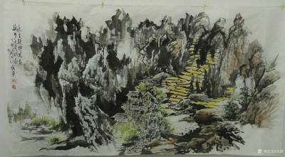 范锻日记-国画山水画《根深则叶茂，源远则流长》
范锻 作品【图5】