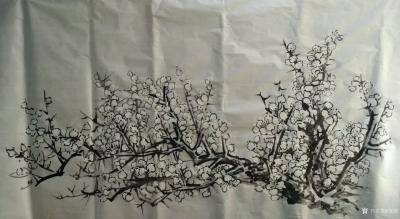 范锻日记-国画《白梅》
墙角数枝梅，凌寒独自开，遥知不是雪，为有暗香来。
范锻 画作【图2】