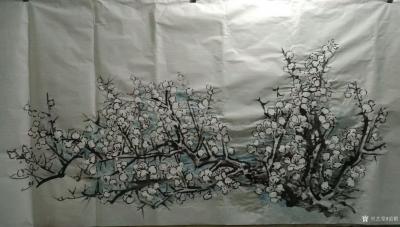 范锻日记-国画《白梅》
墙角数枝梅，凌寒独自开，遥知不是雪，为有暗香来。
范锻 画作【图6】