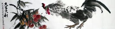 田光荣日记-四尺单条国画《大吉大利》。田光荣【图1】