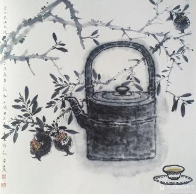 金新宇日记-金氏画壶，天下一壶！
壶内乾坤大，酒中日月长，多少沧桑事，一叙动肝肠。
金新【图1】