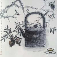 艺术家金新宇日记:金氏画壶，天下一壶！
壶内乾坤大，酒中日月长，多少沧桑事，【图0】