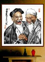 艺术家潘宁秋日记:《幸福指数写在脸上》
四尺斗方69cmX69cm【图0】