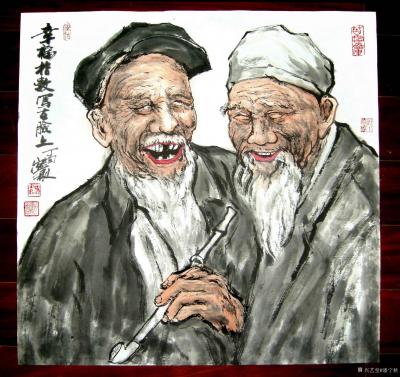 潘宁秋日记-《幸福指数写在脸上》
四尺斗方69cmX69cm【图3】