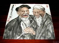 艺术家潘宁秋日记:《幸福指数写在脸上》
四尺斗方69cmX69cm【图3】