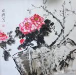 李同辉日志-国画花鸟练笔作品《荷花》《牡丹》，四尺斗方
李同辉【图2】