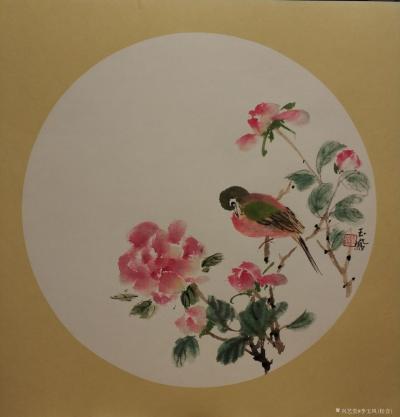 李玉凤日记-小花小鸟小扇面【图1】